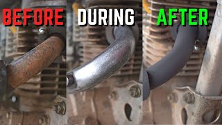 How To Restore And Paint A Dirt Bike Exhaust At Home