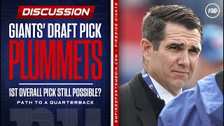 Giants' Draft Pick Plummets | 1st Overall Pick Still Possible? | Path to a Quarterback