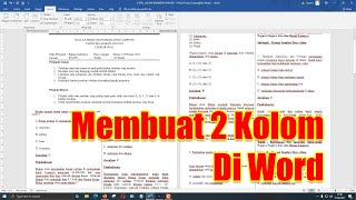 Cara Membuat 2 (Dua) Kolom Dalam Microsoft Word