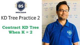 KD Tree Practice 2 | Contract KD Tree When K = 2 | K-D Tree | K Dimensional Tree