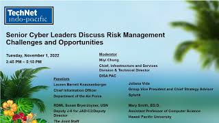 Women in AFCEA - Senior Cyber Leaders Discuss Risk Management Challenges \u0026 Opportunities - 11/1/2022