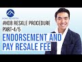 Endorsement and Pay resale fee online | HDB Resale Flat Procedure Step-By-Step Guide Part 4/5