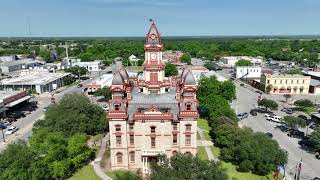 Caldwell County Courthouse (aerial drone view)