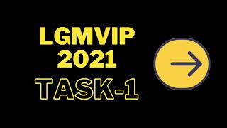 LGMViP task-1 -Web Page Design #LGMVIP2021
