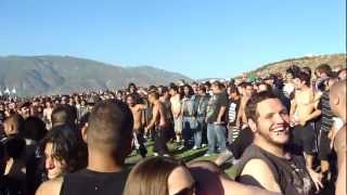 Fight breaks out in the pit at Rockstar Mayhem Festival