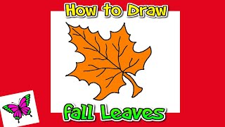 How to draw Fall / Draw autumn leaves step by step