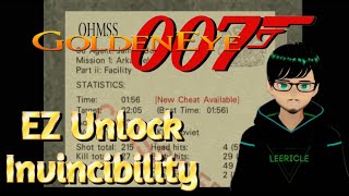 Goldeneye 007 EZ unlock invincibility cheat