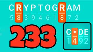 CRYPTOGRAM 233