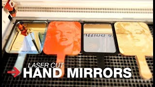 Laser Cut Hand Mirror | Laser Cut Mirror Acrylic | Mirrored Acrylic