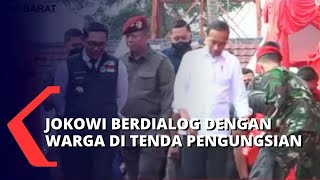 Momen Jokowi Salurkan Bantuan Logistik dan Berdialog dengan Korban Gempa di Tenda Pengungsian