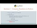 #python #complexnumber #striversity c05s07 - Complex Numbers in Python