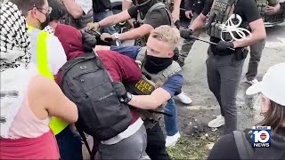 Tensions rise in New Jersey between police, protesters over ICE facility