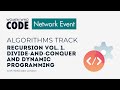 Algorithms Track: Recursion vol. 1. Divide-and-conquer and Dynamic Programming