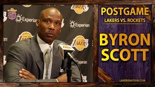 Lakers vs. Rockets: Byron Scott Talks Julius Randle's Injury, Dwight And Kobe Scuffle