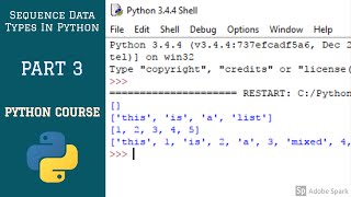 #5 Sequence Data Type In Python|Part 3|Core Python Programming Course