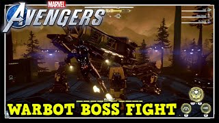 Marvel Avengers Game Warbot Boss Fight Gameplay (Ironman Gameplay)