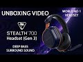 Turtle Beach Stealth 700 Gen3 Cobalt Blue Wireless Gaming Headset Unboxing Video | World No1 Headset