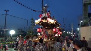 令和元年神戸市兵庫区和田神社例大祭　宵宮　和田宮地車宮入