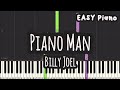 Billy Joel - Piano Man (Easy Piano, Piano Tutorial) Sheet