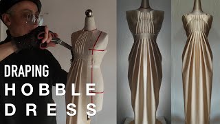 Draping hobble dress