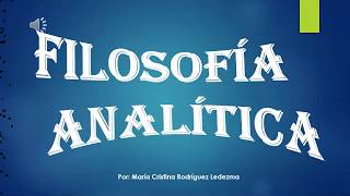 Filosofía analítica