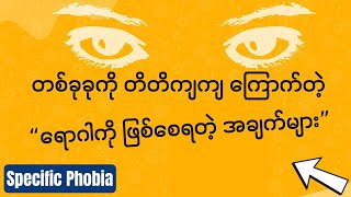 တစ်ခုခုကို တိတိကျကျ ကြောက်နေရတဲ့ ရောဂါတွေက ဒီအချက်တွေကြောင့် ဖြစ်တာပါ။