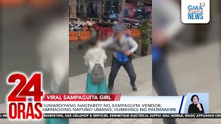 Guwardiyang nagtaboy ng sampaguita vendor, aminadong napuno umano; humihingi ng paumanhin | 24 Oras