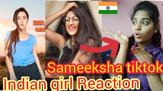 Sameeksha sud tiktok video| Indian girl Reaction on Teentigada
