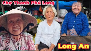 Chợ Thanh Phú Long Châu Thành Long An Người Lớn Tuổi Khó Khăn Nhận Quà Từ Mỹ | Khương Nhựt Minh