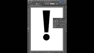 イラレでびっくりマークの作り方 #shorts