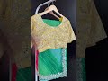 threads organza saree with bandhini blouse