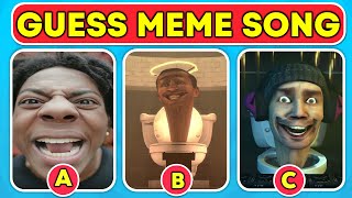 Guess The Meme SONG, VOICE #3 | Skibidi Toilet, iShowSpeed, Skibidi Dom Dom Yes Yes, One Two Buckle