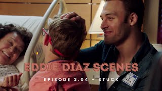 Buck and Eddie visit abuela at the hospital - 2x04 | Stuck