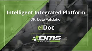 elDoc - Intelligent Document Processing | Intelligent OCR | Data Validation