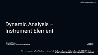 AVCDL dynamic analysis - instrument element