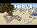 EASY AFK Tree Farm - Simple Minecraft Auto Tree Farm