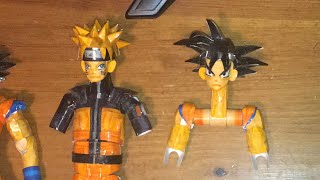 How To Make Goku Out Of Paper Pt 1 | How To Make A Mini Paper Action Figure Episode 10