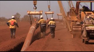 Fortescue River Gas Pipeline construction