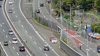 【覆面パトカー】【取り締まり中】横浜新道下り