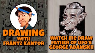 Frantz Kantor Draws Flying Saucers Father George Adamski