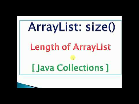 ArrayList length(size) in java example ArrayList length(size) in java example