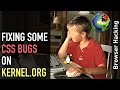 Browser hacking: Some CSS layout issues on kernel.org