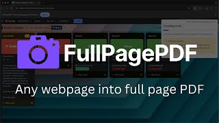 Turn Any Webpage Into Perfect PDF in Seconds | FullPagePDF Chrome Extension Demo