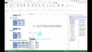 Logistic Regression Using Analytic Solver Platform
