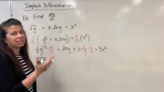 Implicit Differentiation: Example 2 (Dr. April Ström)