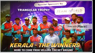 THE FINAL : Pondichery Vs Kerala, Triangular cricket tournament, Live from Vellore cricket ground,