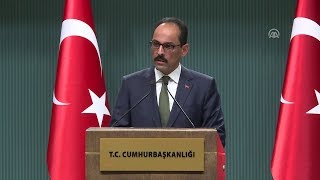 İbrahim Kalın'dan istifa eden Uğur'un 'tehdit' iddiası hakkında açıklama