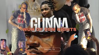 Gunna: Wun of Dem Nights Tour | Dallas , Texas | Gunna Gets Emotional 😭 Young Thug is Free! #ysl