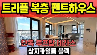 상지카일룸 블랙 CF타입 펜트하우스 강남 하이엔드 아파트 트리플복층 루프탑 단독 테라스 역삼동 고급주택