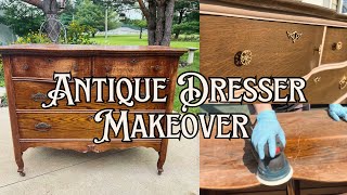 Antique Dresser Makeover | Using@DixieBellePaint Products